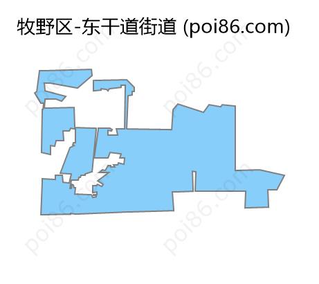 东干道街道边界地图