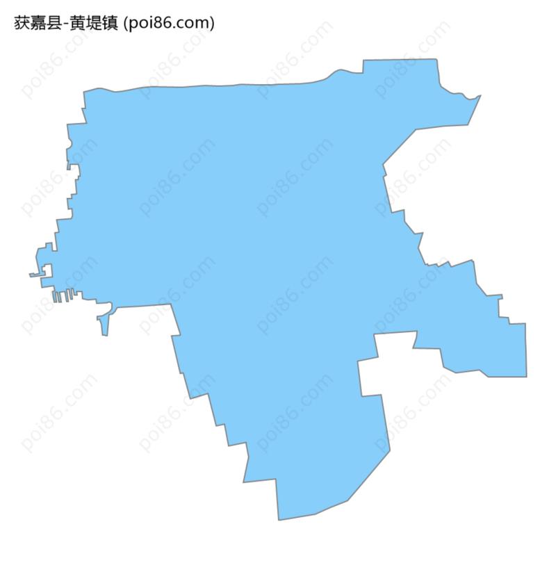 黄堤镇边界地图