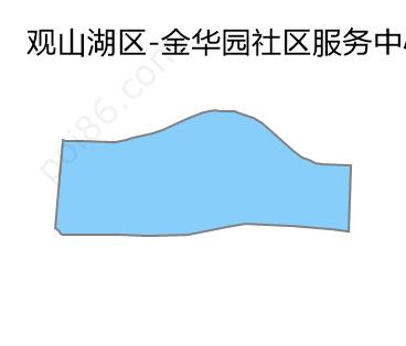 金华园社区服务中心边界地图