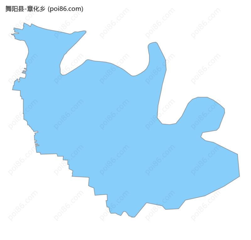 章化乡边界地图
