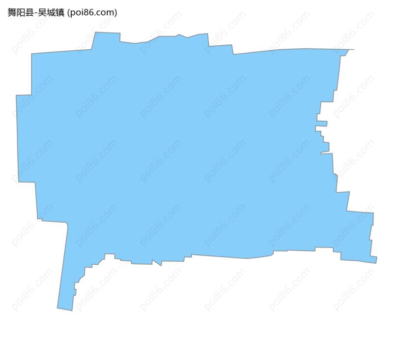 吴城镇边界地图
