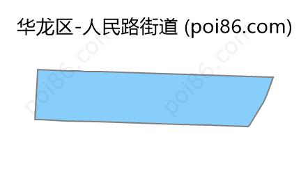 人民路街道边界地图