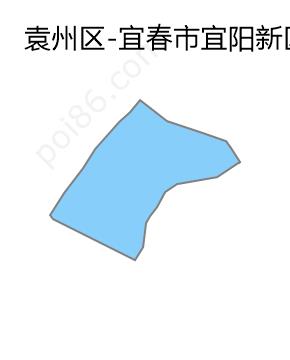 宜春市宜阳新区边界地图