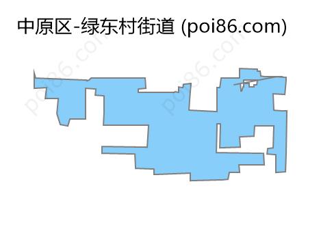 绿东村街道边界地图