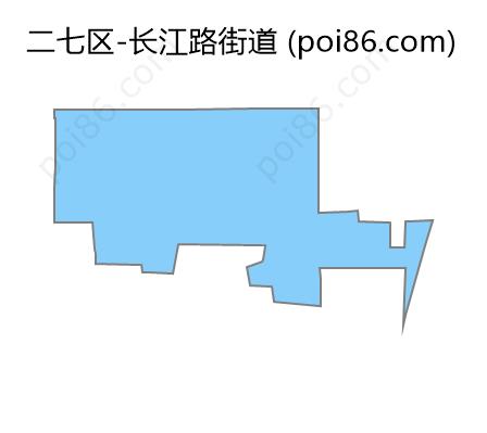 长江路街道边界地图