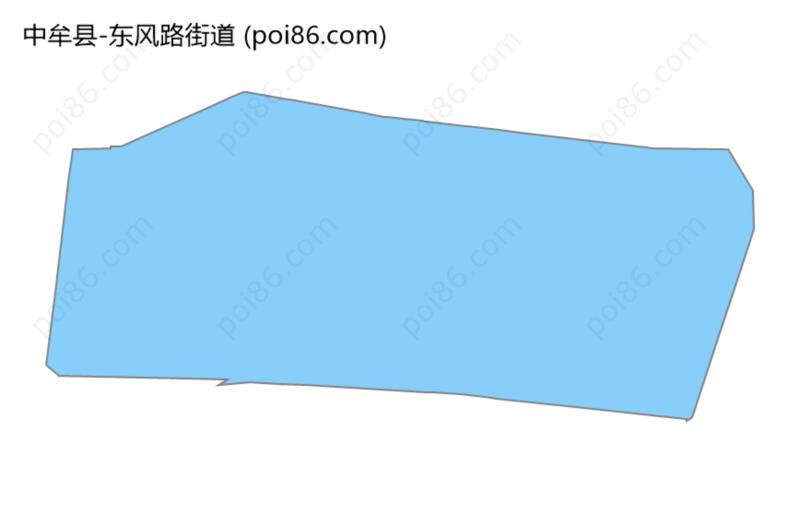 东风路街道边界地图