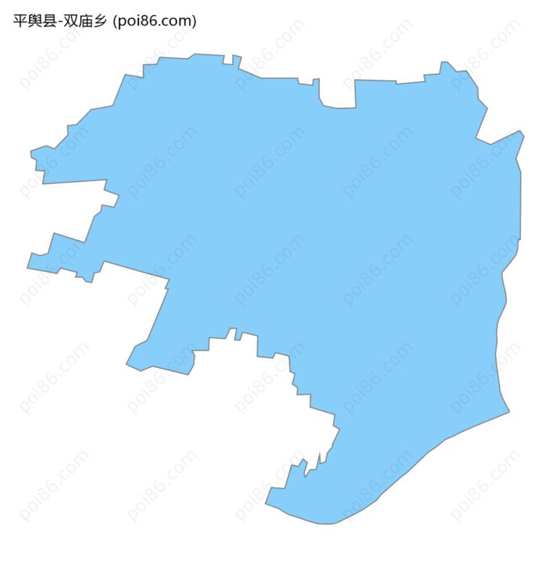 双庙乡边界地图