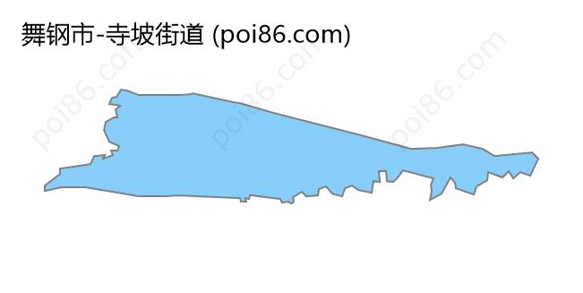 寺坡街道边界地图