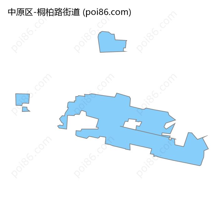 桐柏路街道边界地图