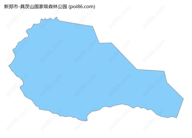 具茨山国家级森林公园边界地图