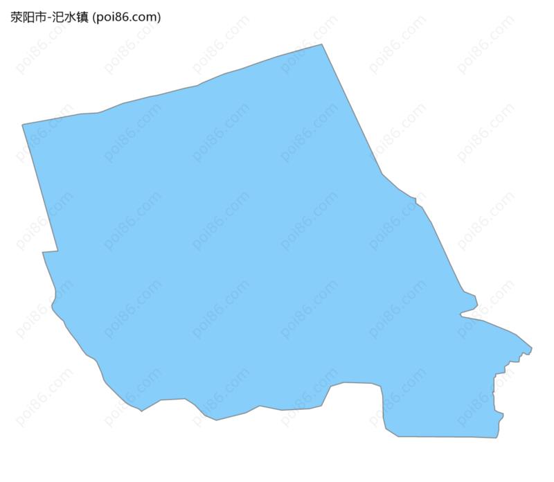 汜水镇边界地图