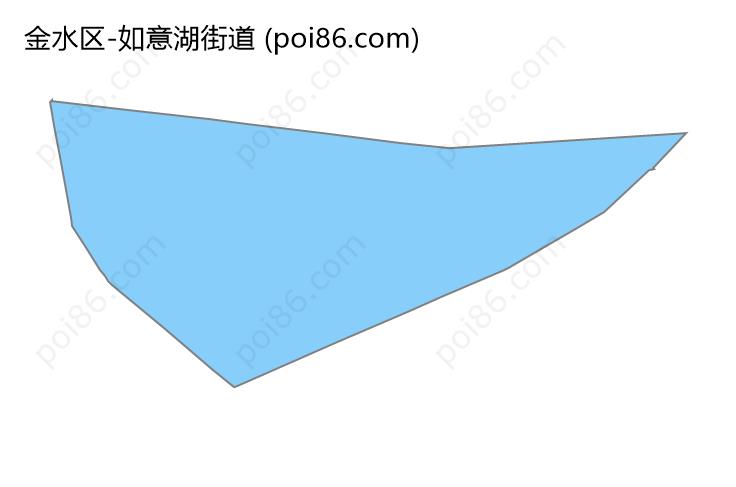 如意湖街道边界地图