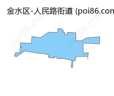 人民路街道边界地图