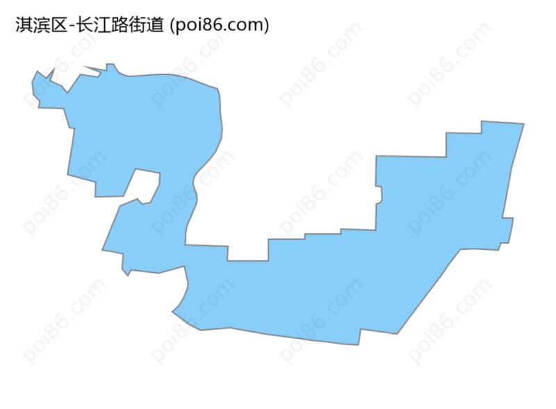 长江路街道边界地图