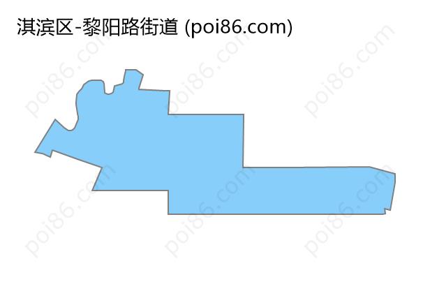 黎阳路街道边界地图