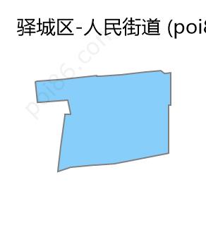 人民街道边界地图