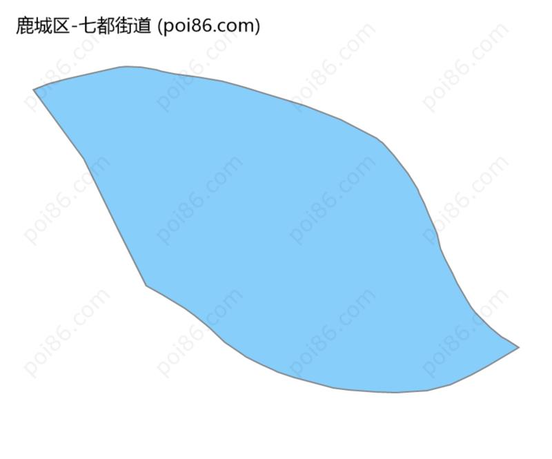 七都街道边界地图