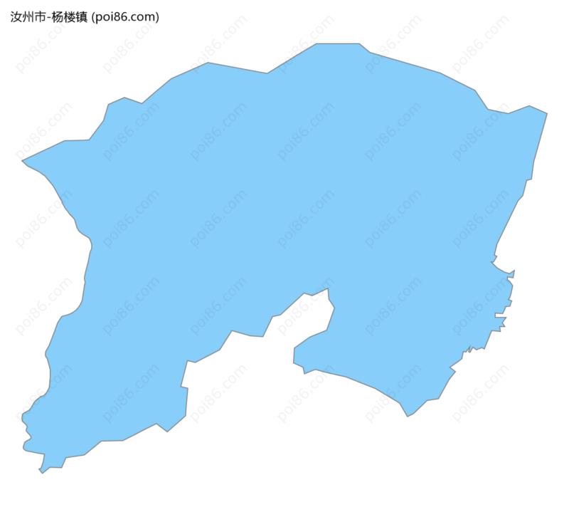 杨楼镇边界地图