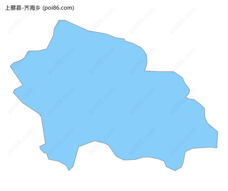 齐海乡边界地图