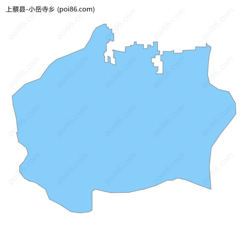 小岳寺乡边界地图