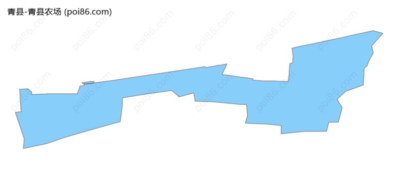 青县农场边界地图