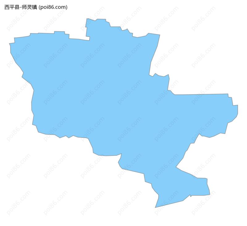 师灵镇边界地图