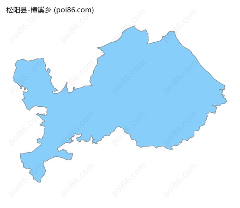 樟溪乡边界地图