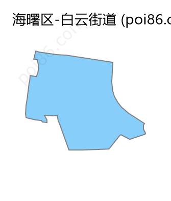 白云街道边界地图