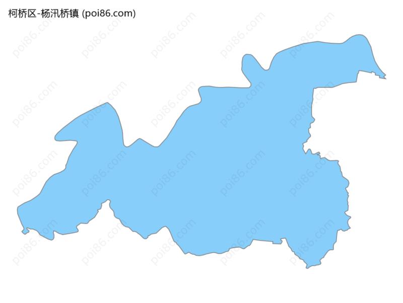 杨汛桥镇边界地图