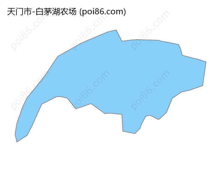 白茅湖农场边界地图