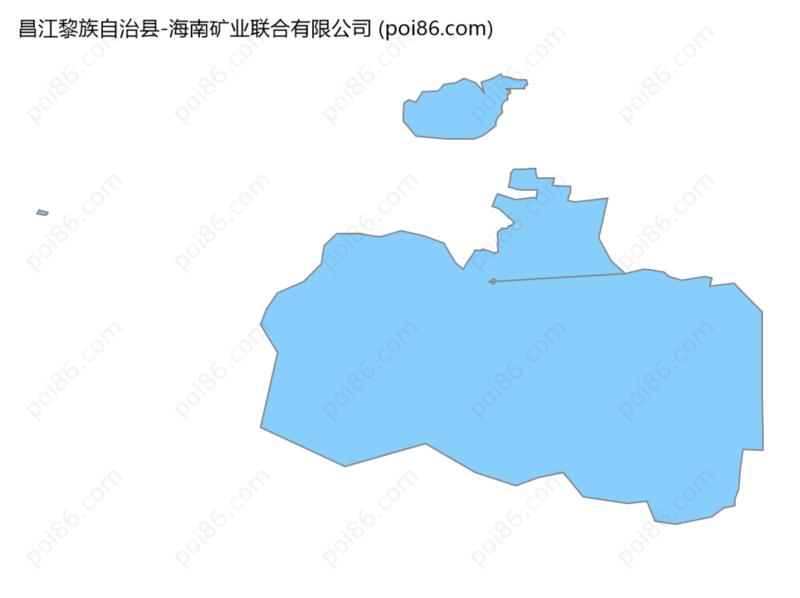 海南矿业联合有限公司边界地图