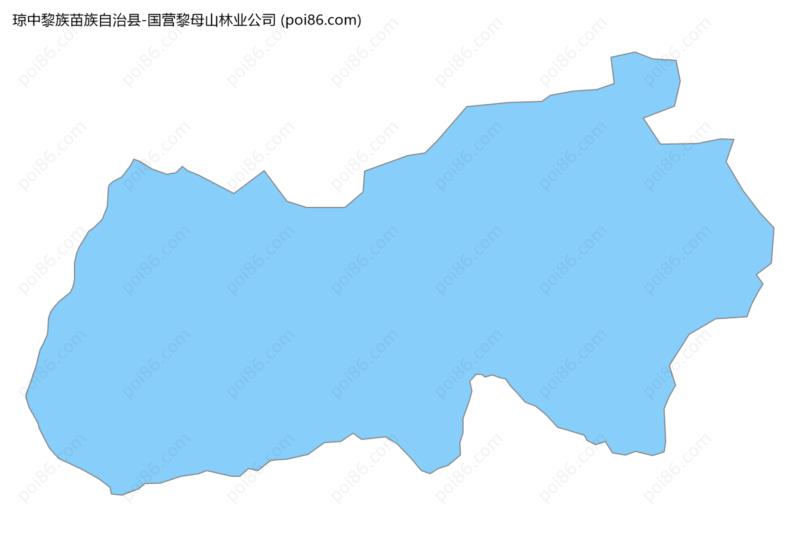 国营黎母山林业公司边界地图