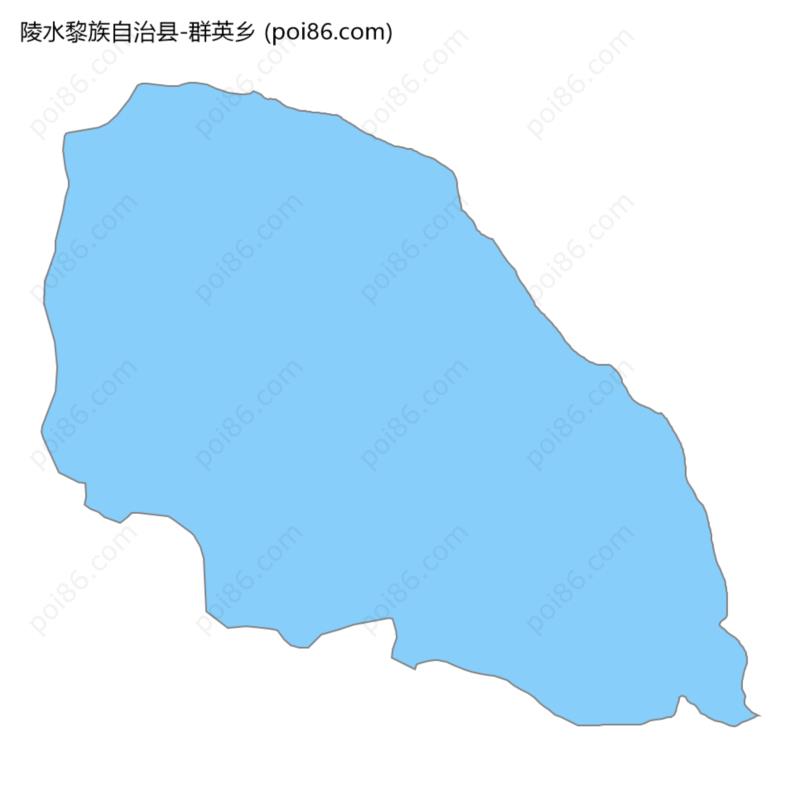 群英乡边界地图