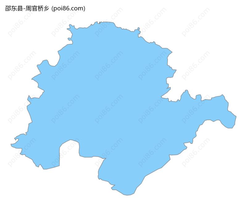 周官桥乡边界地图