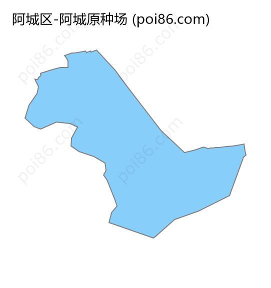 阿城原种场边界地图