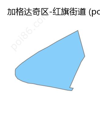 红旗街道边界地图