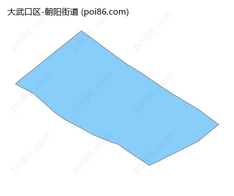 朝阳街道边界地图