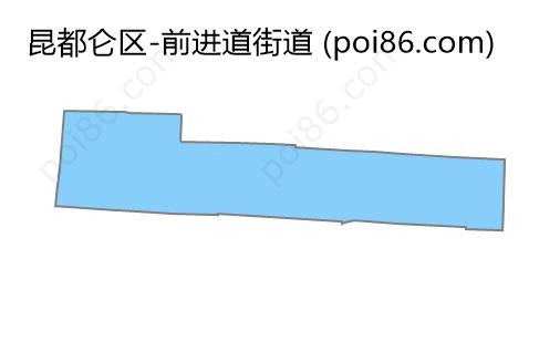 前进道街道边界地图