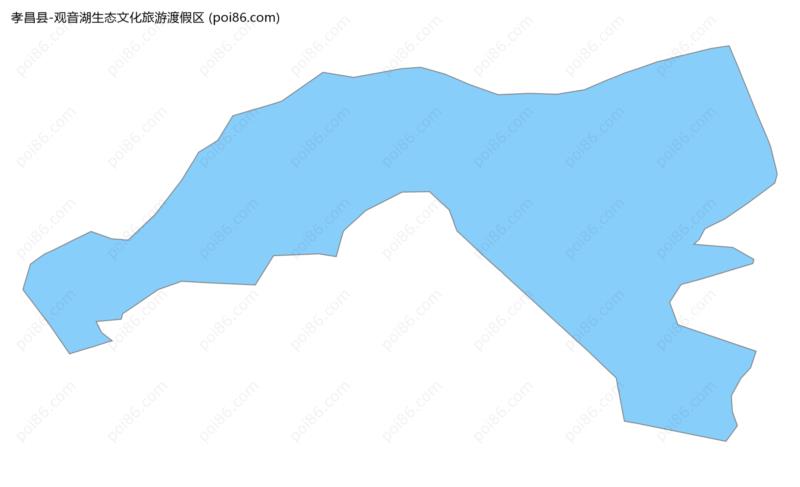 观音湖生态文化旅游渡假区边界地图