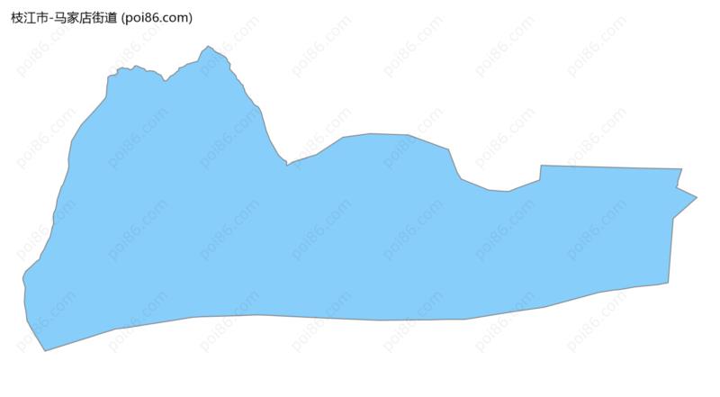 马家店街道边界地图