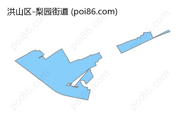 梨园街道边界地图