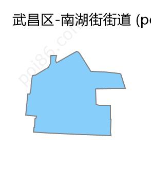 南湖街街道边界地图