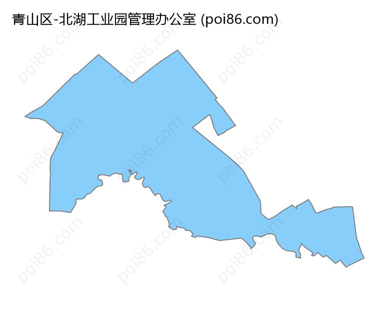 北湖工业园管理办公室边界地图