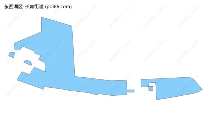 长青街道边界地图