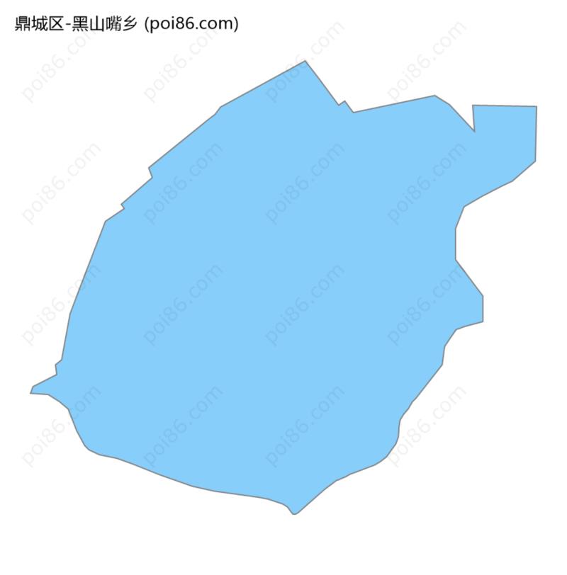 黑山嘴乡边界地图