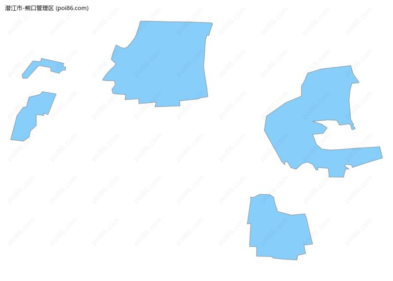 熊口管理区边界地图