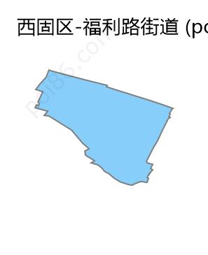 福利路街道边界地图