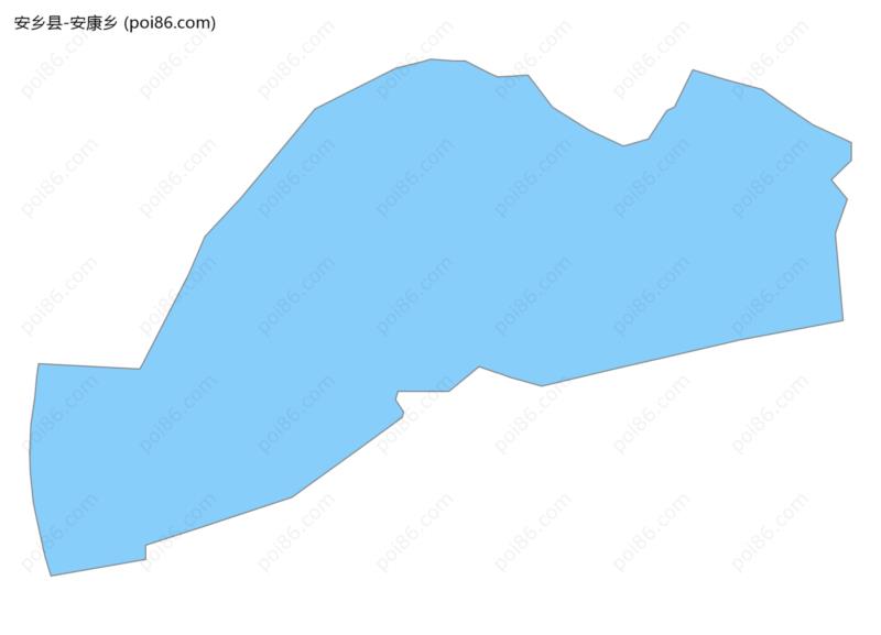 安康乡边界地图