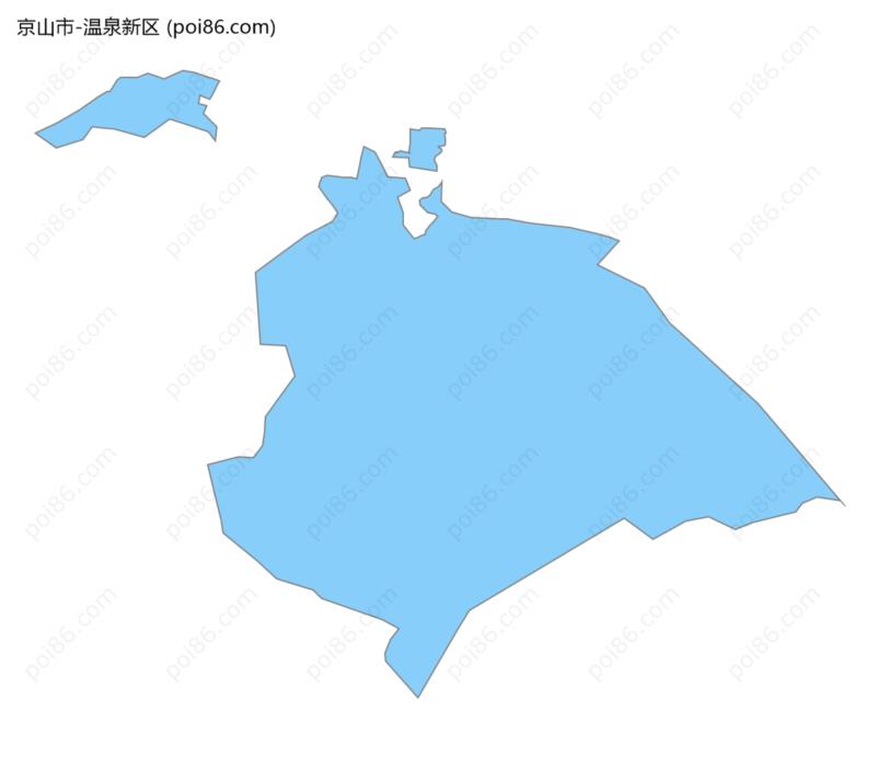 温泉新区边界地图