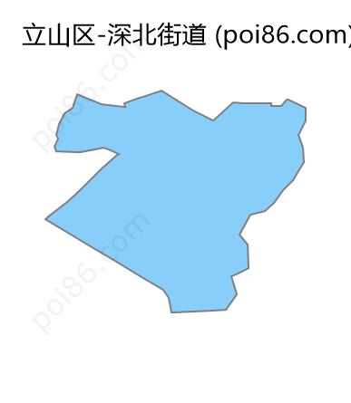 深北街道边界地图